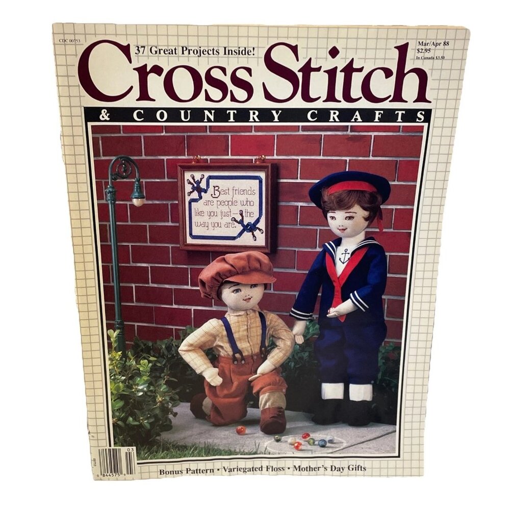 Cross Stitch & Country Crafts Magazine Mar. Apr. 1988 Vol III No. 4 37 Projects